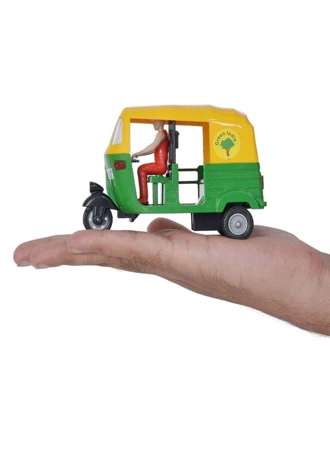 ARTLABEL Plastic Cng Auto Rickshaw Toy For Kids Vehicle Model Toy For Kids Pull Back Toys ( 3 Years And Above ) (Auto Rickshaw), Multicolor - Image 4